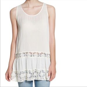 BNWT Sun And Shadow Lace Detail Tunic